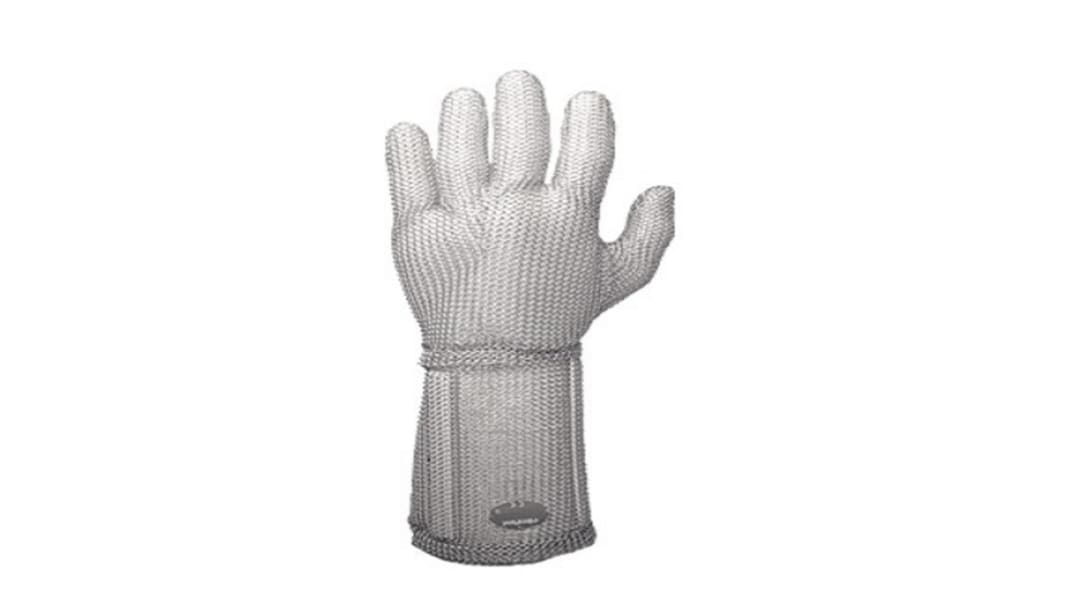 Niroflex Silver Stainless Steel Cut Resistant Gloves, Size 11, Nitrile Coating