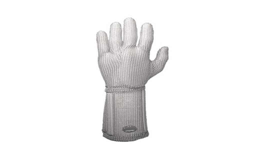 Niroflex Green Stainless Steel Cut Resistant Gloves, Size 6, Nitrile Coating