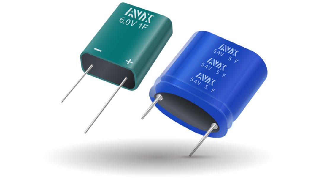 SCMR18D105PRBB0 | AVX 電気二重層コンデンサ, 5.4V dc 1F