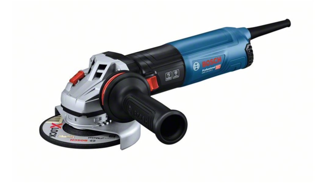 Bosch GWS 14-125S 125mm Corded Angle Grinder, UK Plug