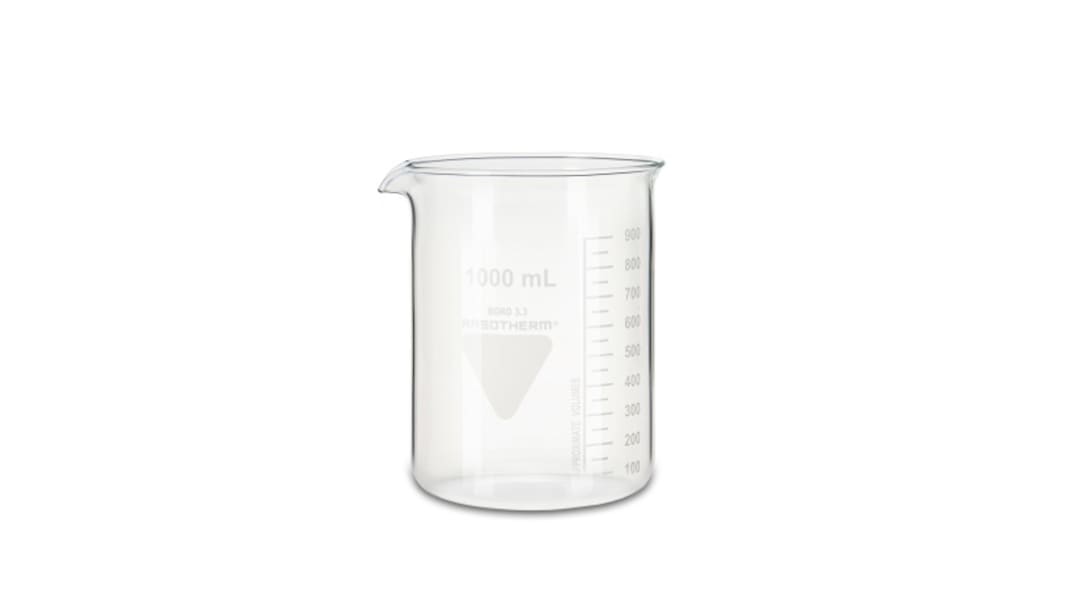 Vaso de precipitado RS PRO, Vidrio de borosilicato, 1L