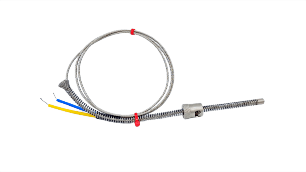 Termocoppia a baionetta regolabile tipo J, Ø sonda 6mm, lungh. sonda 1m, +350°C