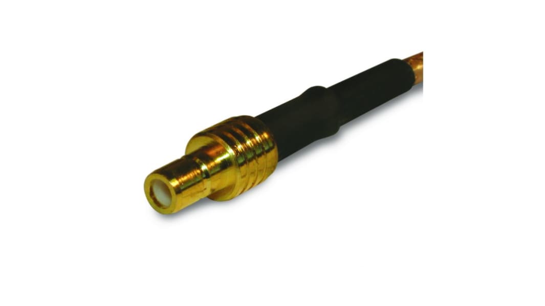 Amphenol RF, Jack Cable Mount SMB Connector, Crimp Termination, Straight Body