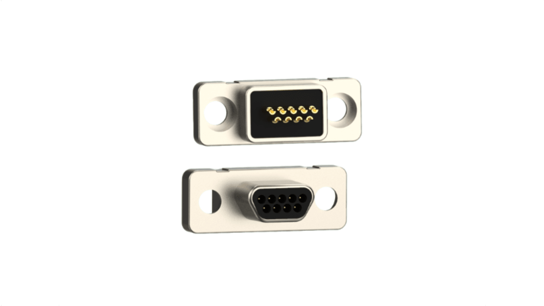 Norcomp 580 15 Way Vertical Panel Mount D-sub Connector Socket, 1.27mm Pitch