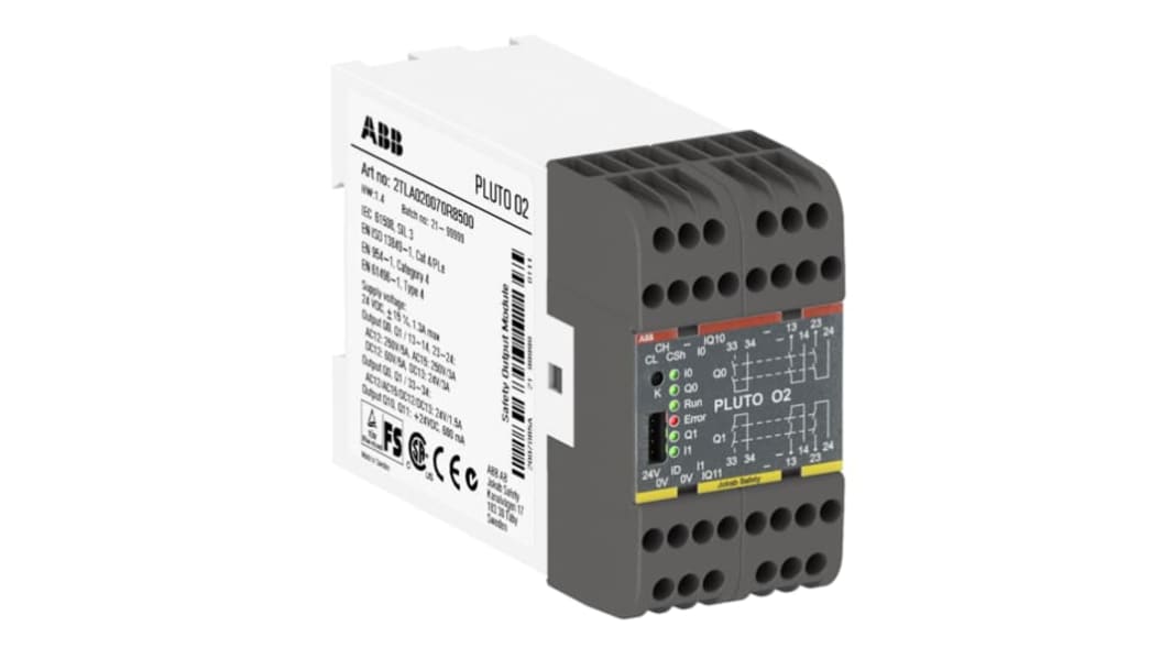 ABB セーフティコントローラ Plutoシリーズ, セーフティ 入力 4 点, セーフティ 出力 2 点