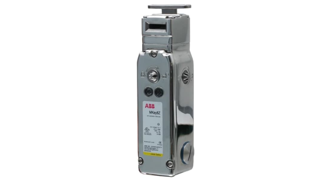 ABB MKey8Z 24VDC Switch Safety Interlock Switch, Key Actuator Included, Stainless Steel