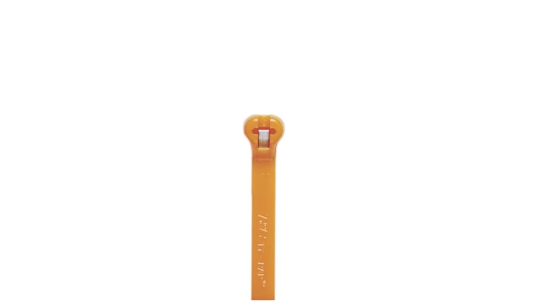 Thomas & Betts Cable Ties, , 186mm x 4.9 mm, Orange Nylon