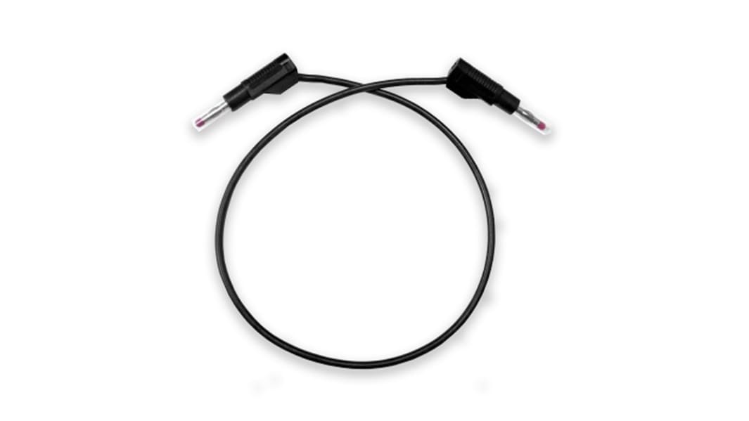 Mueller Electric Test Leads, 20A, 1kV, Black, 24in Lead Length