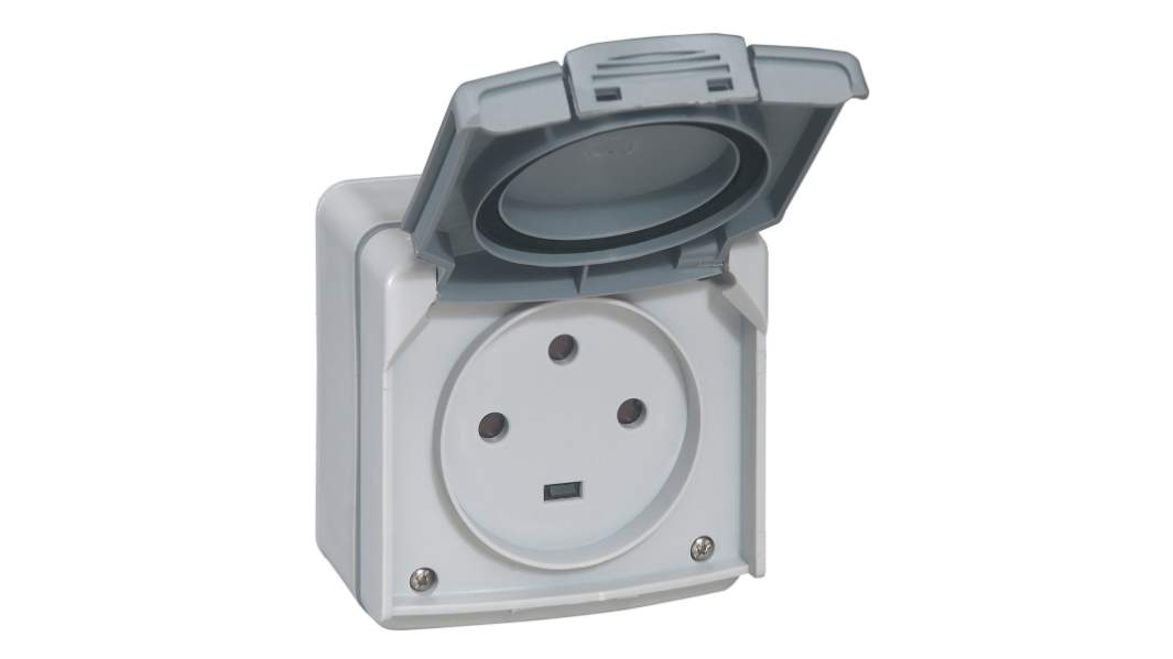 Presa elettrica, Legrand 091436, 20A, presa Connettore femmina NF, Grigio