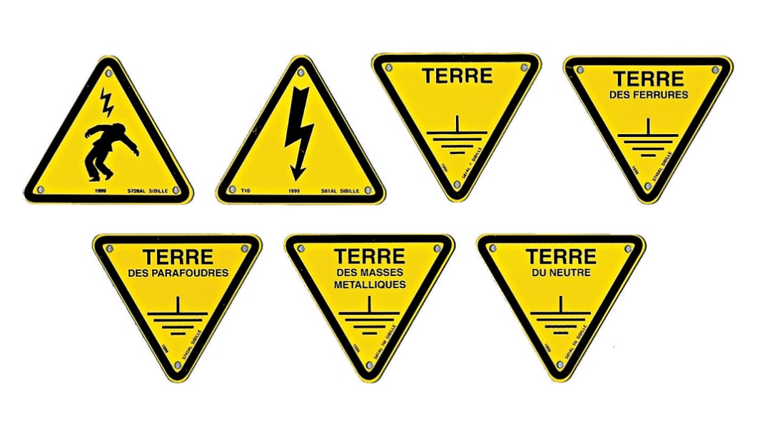 Etiquette de danger Penta avec pictogramme : Risque électrique