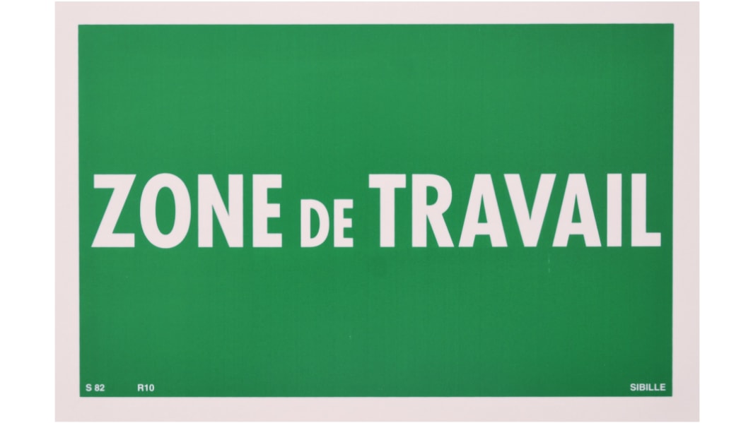 Señal de condiciones seguras Penta Plástico Verde, Francés