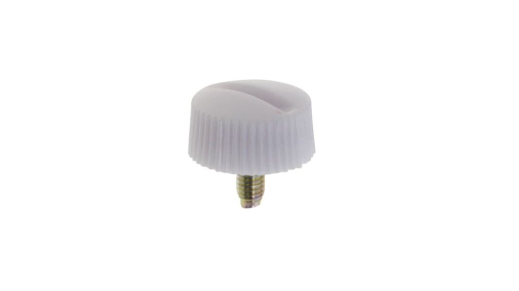 Yahata Neji, M3 Nylon, Steel Thumb Screw, Chrome Plated Finish, 12mm