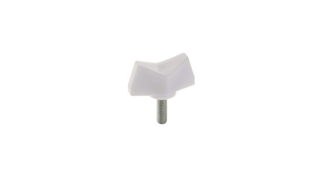 Yahata Neji, M5 Nylon, Steel Thumb Screw, Chrome Plated Finish, 15mm