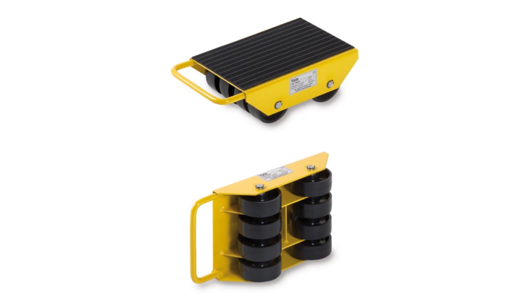 Carrello con ruote Acciaio STEERMAN, carico 2.5t, 120mm x 275mm