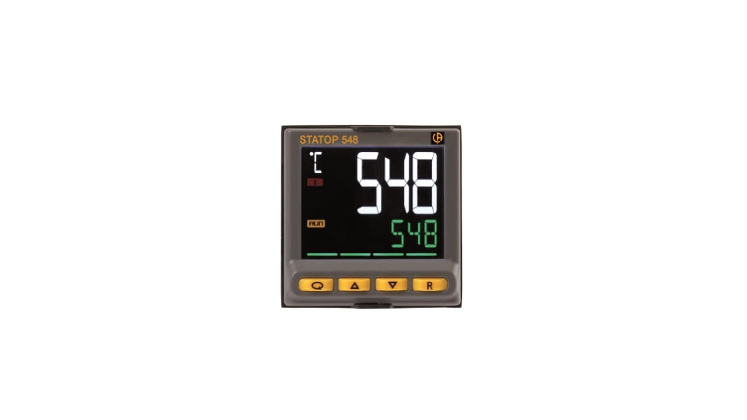 Termoregolatori PID Pyro Controle STATOP 500, 100 →240 V c.a., 45mm, 3 uscite Relè