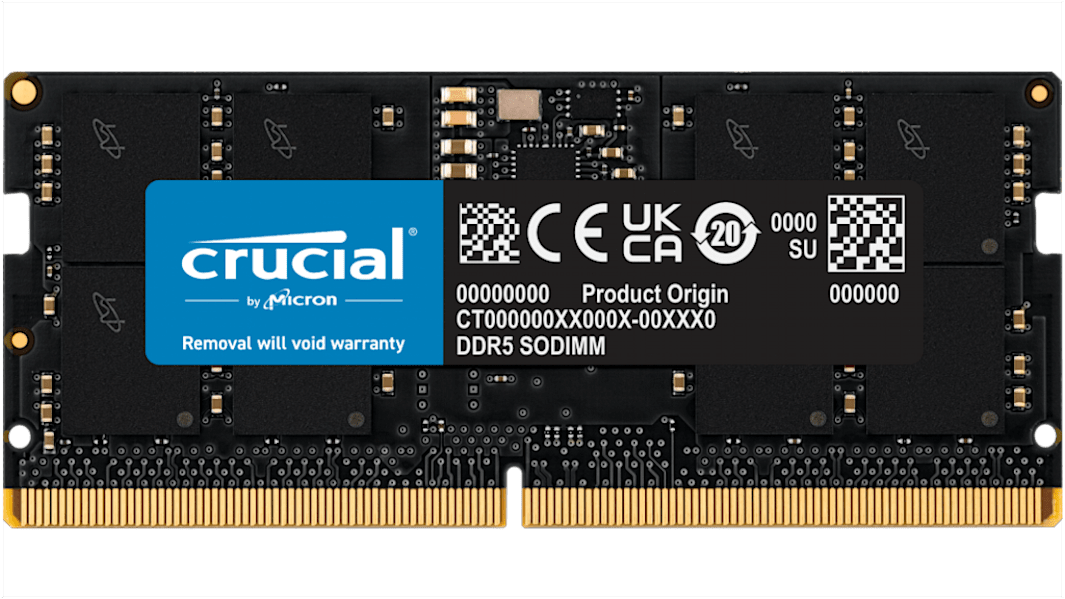 Crucial Arbeitsspeicher für Laptop, 16 GB, 4800MHz DDR5, SODIMM