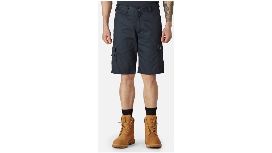 Short de travail Dickies Everyday, taille 32cm, Bleu marine, Homme, en 35 % coton, 65 % polyester
