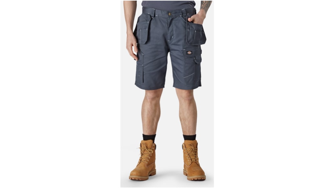 Dickies Redhawk Pro, Herren Arbeitsshorts, 35 % Baumwolle, 65 % Polyester Grau, Größe 40Zoll