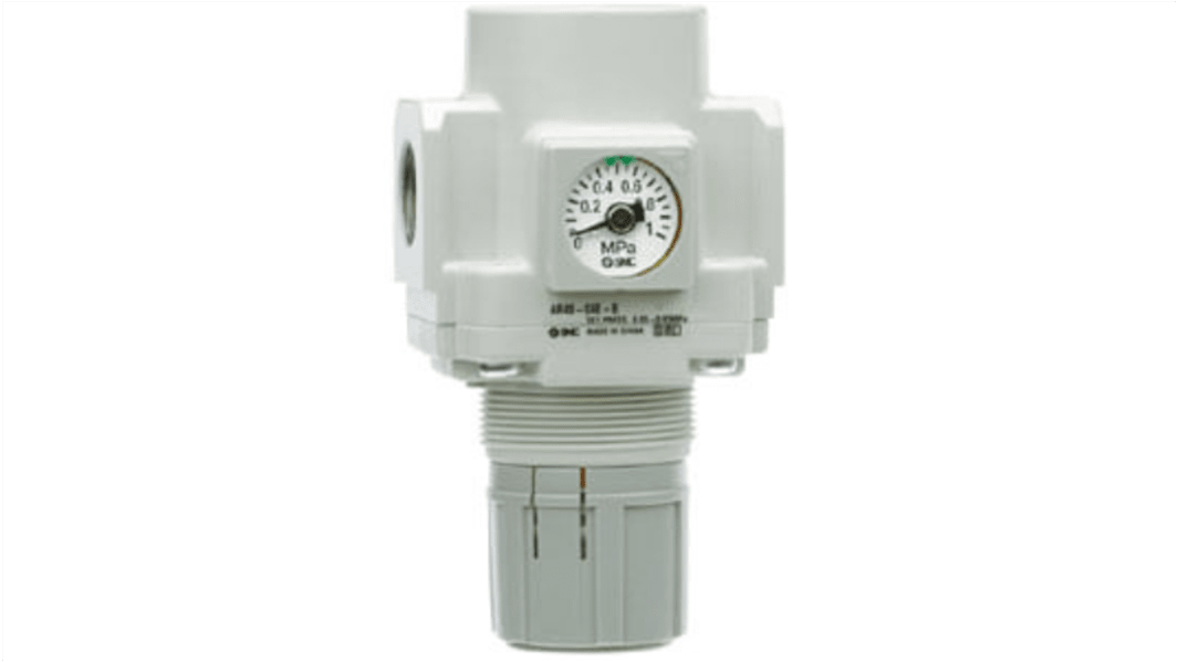 SMC G 1/4 Pneumatic Regulator - 0.5bar to 7bar, 10bar max. input