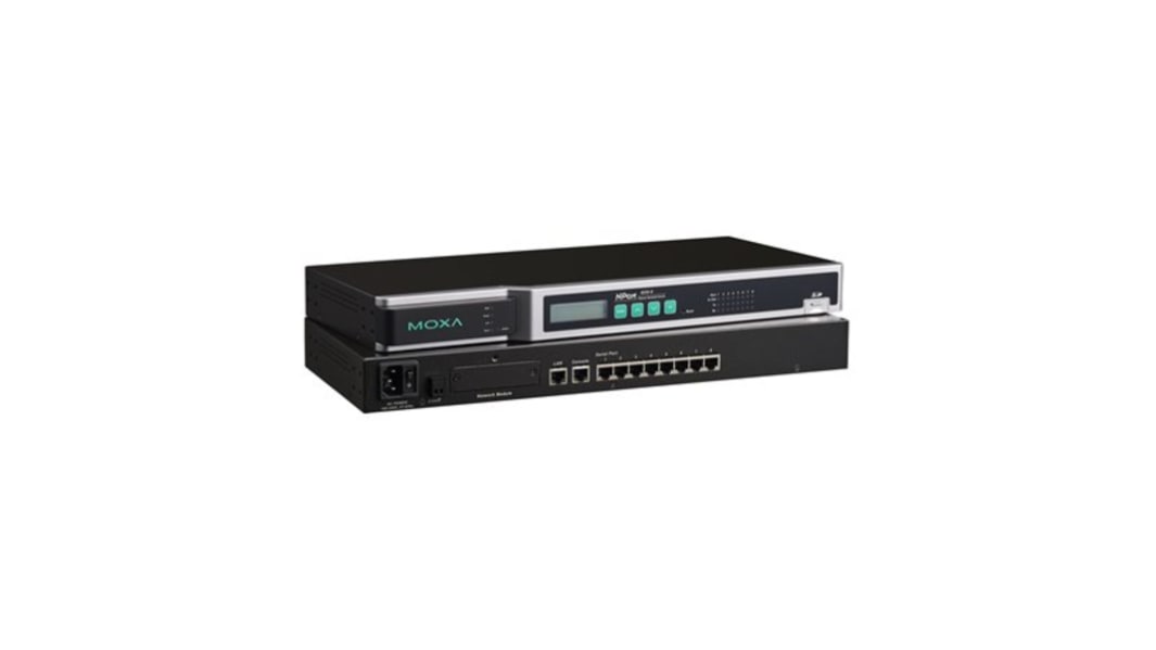 Server per dispositivi MOXA, 16 porte Ethernet, 16 porte seriali, RS232, RS422, RS485, 921.6KBPS max