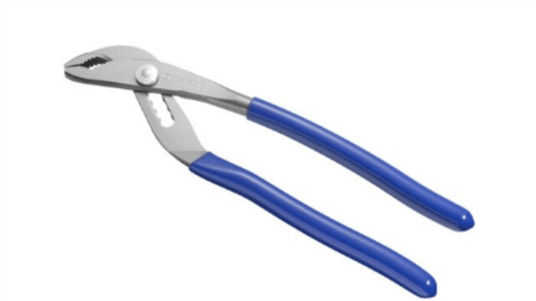 Expert by Facom Water Pump Pliers, 240 mm Overall, Bent Tip, 36mm Jaw