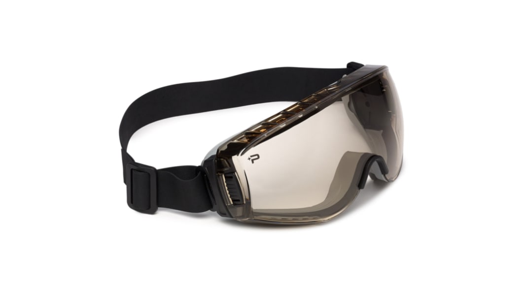 Bolle Safety PILOT NEO Schutzbrille, Carbonglas, Braun, , belüftet, Rahmen aus TPR kratzfest