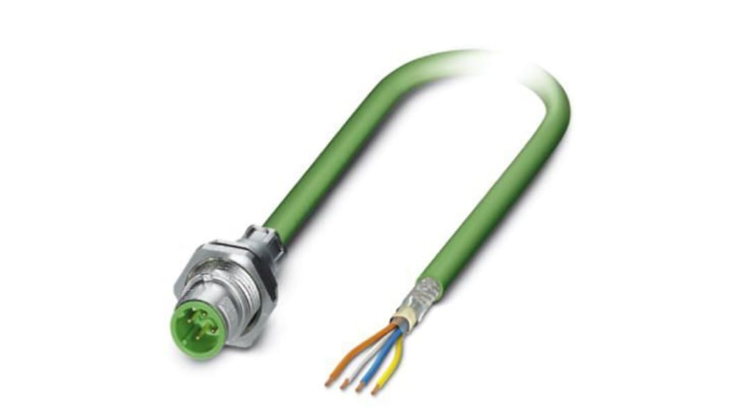 Câble Ethernet Phoenix Contact catégorie 5, Vert, Longueur 5m, avec connecteur