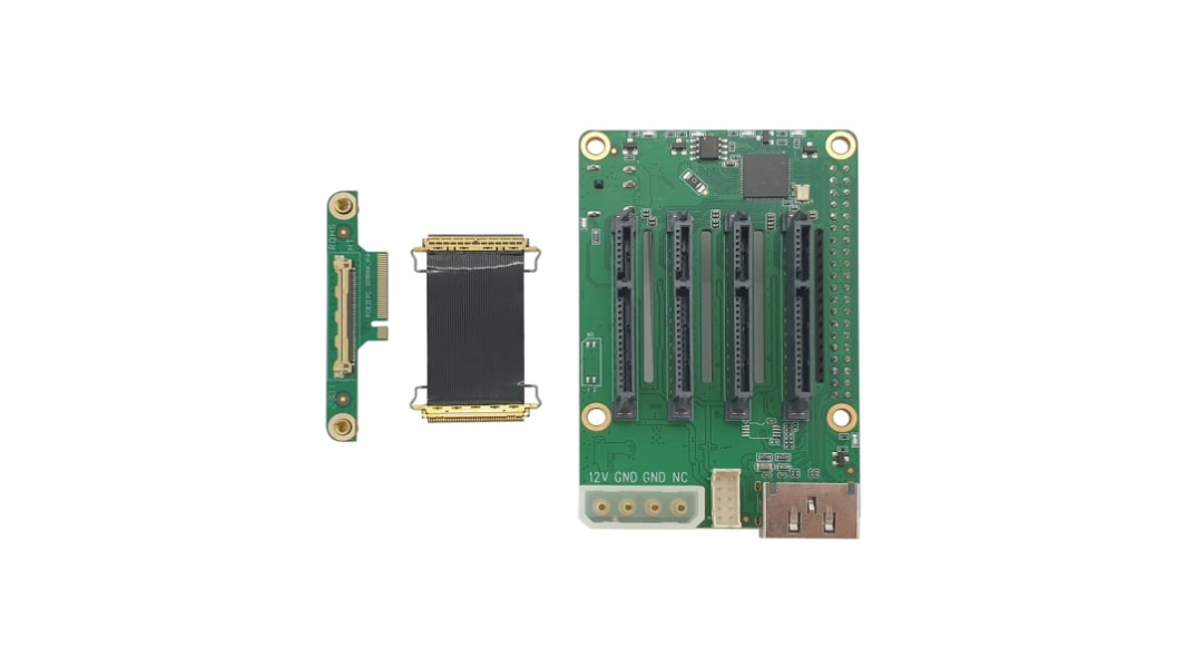 Okdo Penta SATA HDD/SSD HAT til brug med ROCK 4 SE Single Board Computer