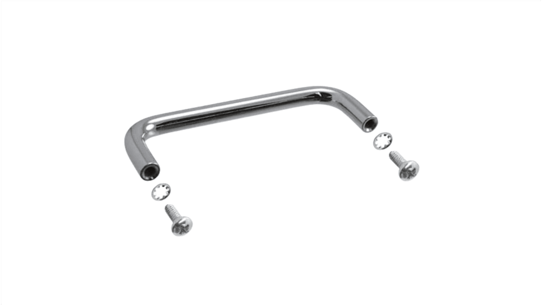 Tirador de cajón Hammond de Acero, 6mm x 24 mm x 77mm