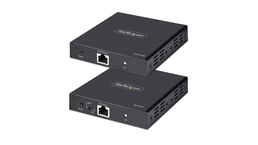 StarTech.com HDMI over CAT 5, CAT 6 Receiver, Transmitter 70m, 3840x2160 Maximum Resolution