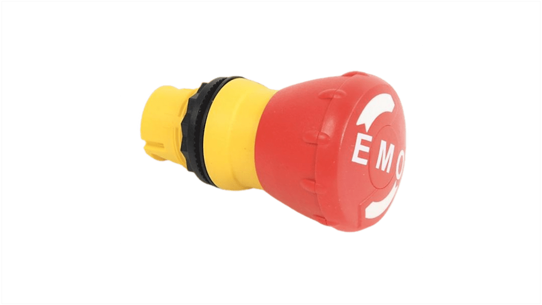 Allen Bradley 800FP Series Push Button Switch, Twist Release Stop, Panel Mount, SPST, Red LED, 240V, IP65 IP66