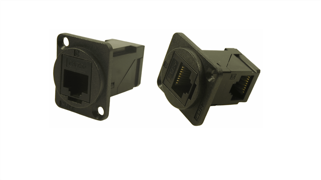 Connecteur Ethernet traversant RJ45 Femelle cat. 5e RS PRO, ports Non blindé