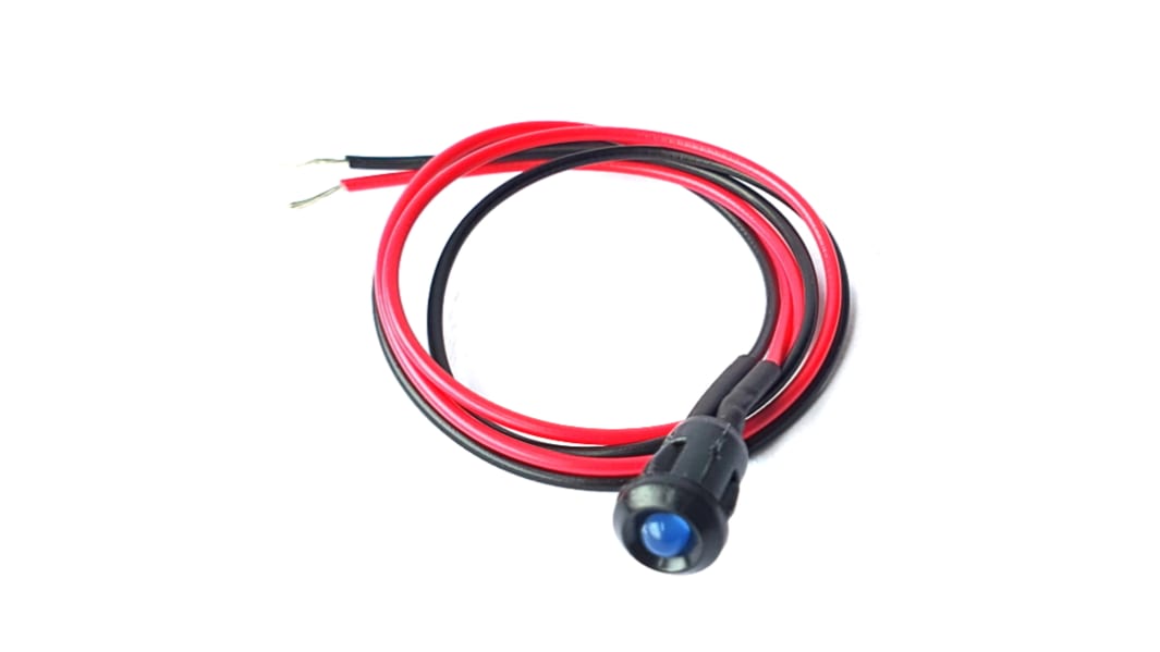 Indicatore da pannello CML Innovative Technologies Blu  a LED, 24V cc, IP67, foro da 6mm
