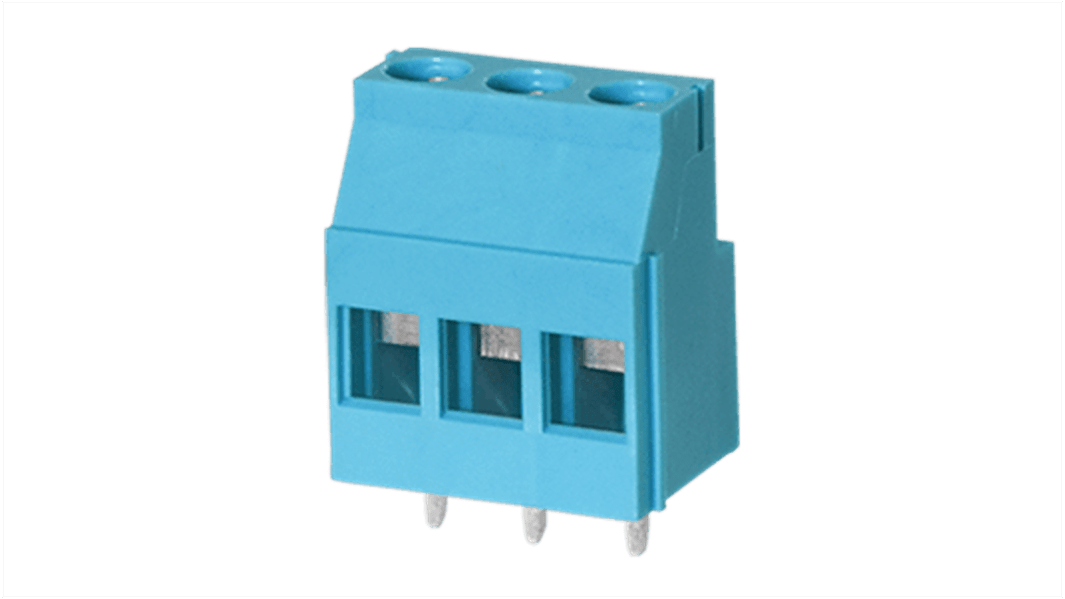 Same Sky PCB Terminal Block, 3-Contact, 5.08mm Pitch, Screw Mount