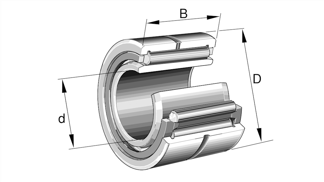 INA NKI50/35-XL 50mm I.D Needle Roller Bearing, 68mm O.D