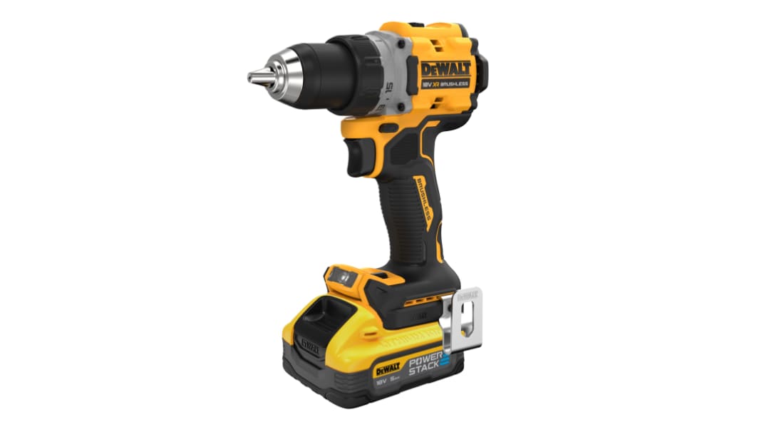 DeWALT XR POWERSTACK 18V Cordless Drill Driver Li-Ion, Euro Plug