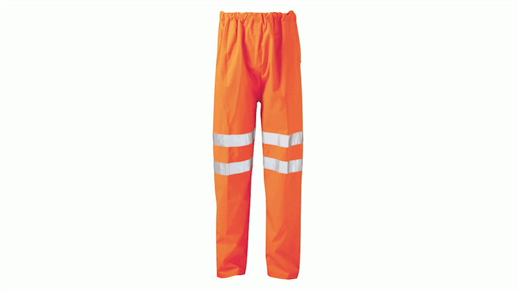 Sovrapantaloni di col. Arancione Orbit International, Antistatico, Ritardante la fiamma