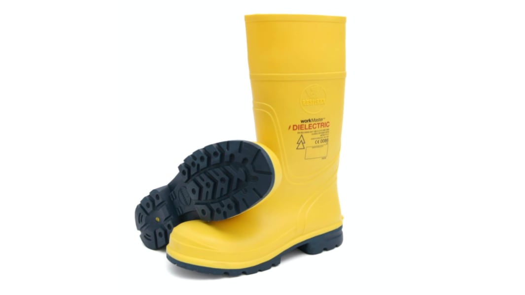 RESPIREX DIELECTRIC CLASS 2, Herren, Sicherheitsstiefel Gelb mit Stahl-Schutzkappe, Größe 46 / UK 12