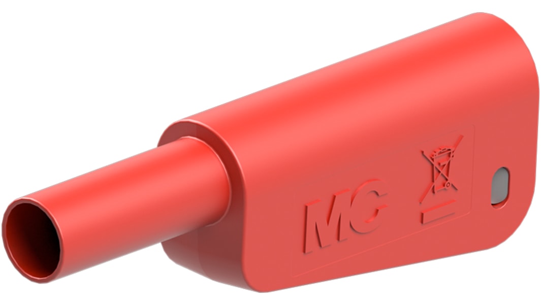 Connettore di test Staubli, Maschio, Rosso, 32A