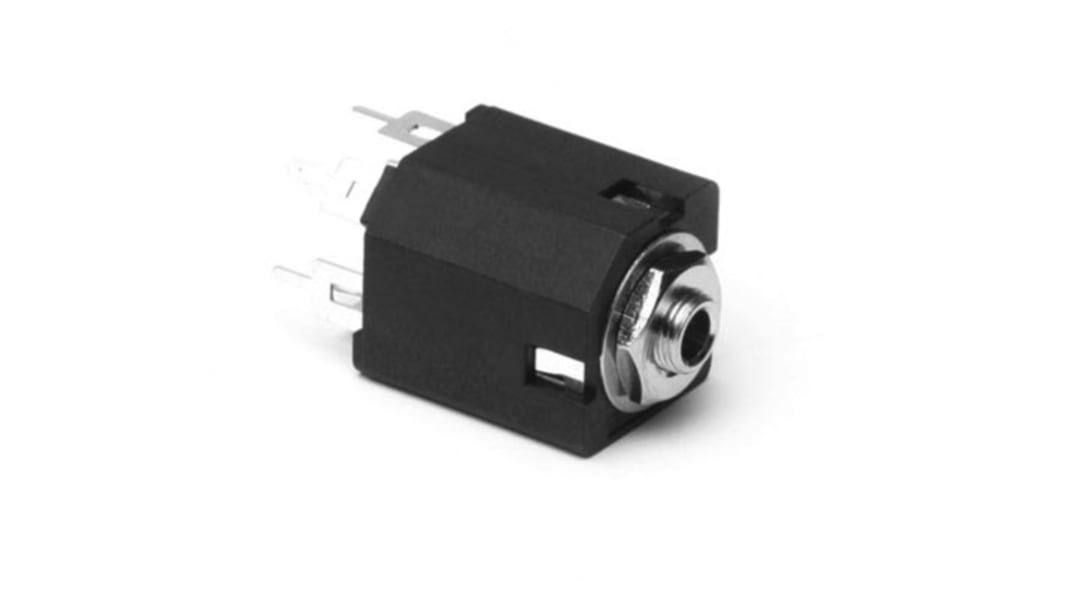 Amphenol Industrial Jack Connector 1/4 in Panel Mount Phone Jack Socket 10A