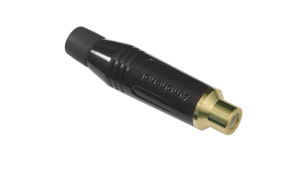 Presa RCA Amphenol Industrial Femmina, in Oro, Montaggio su cavo