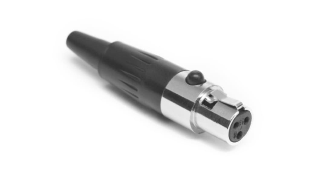 Amphenol Industrial Cable Mount XLR Connector, Male, IP00, 50 V, 4 Way, Gold over Silver Plating