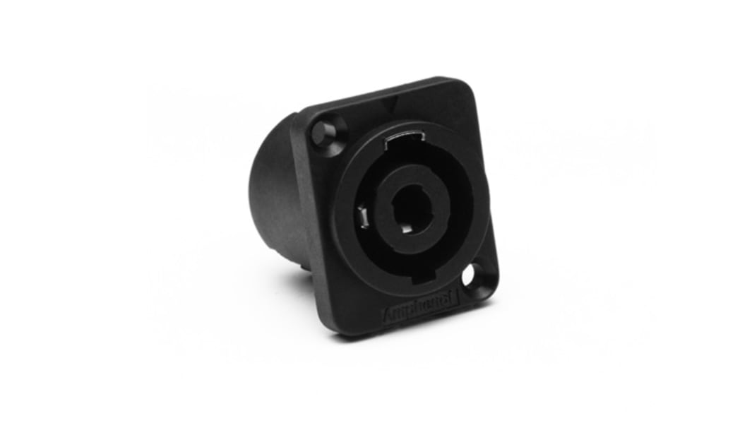 Amphenol Industrial SP-4-MD Chassis Mount Loudspeaker Connector Plug, 4 Way, 30A, Solder Termination
