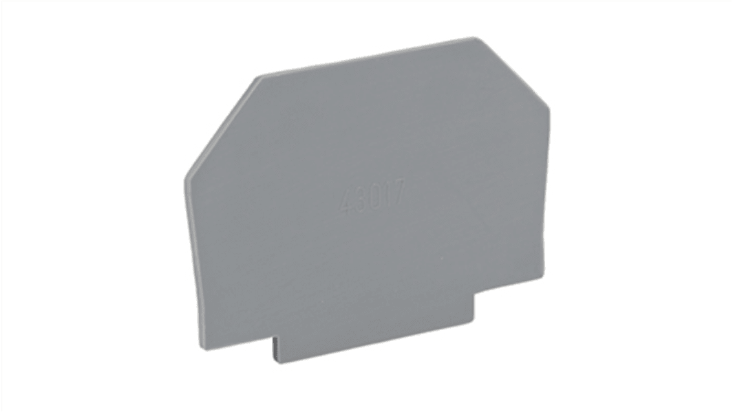 Placa final RS PRO, para usar con Bloque terminal de desconector T 2.5 RS PRO
