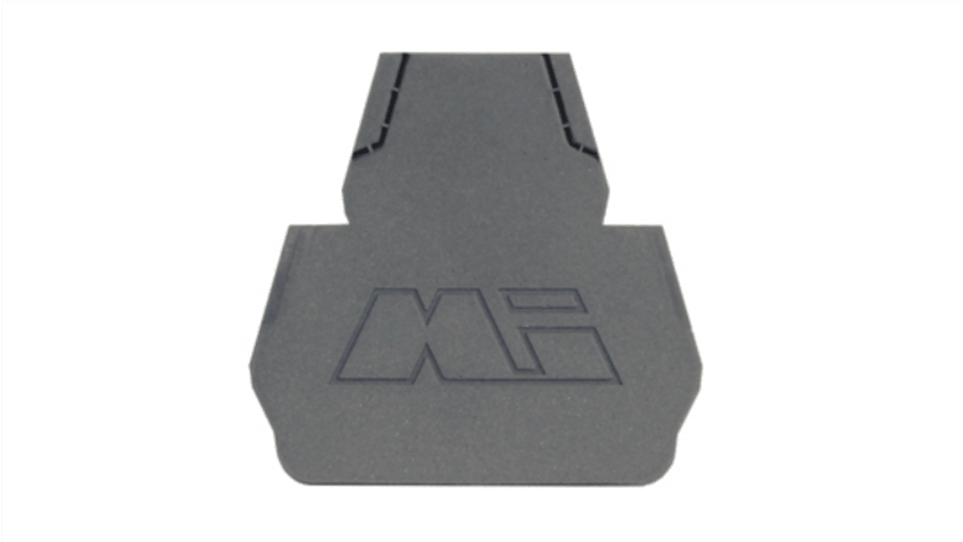 Placa final RS PRO, para usar con Bloques de terminales serie 4, RS PRO Full 2.5