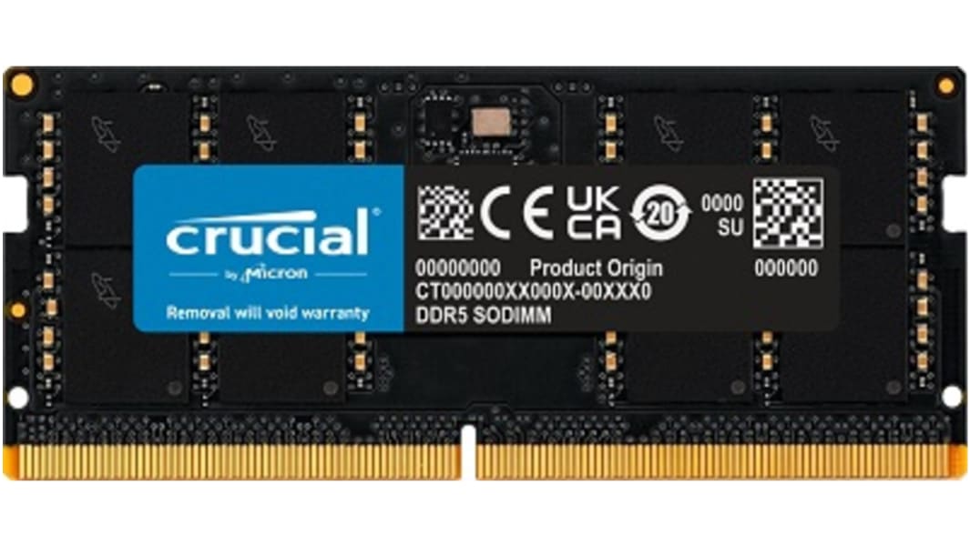 Crucial RAM (ランダムアクセスメモリ）, 32 GB, 5200Mbit/s, DDR5, CT32G52C42S5