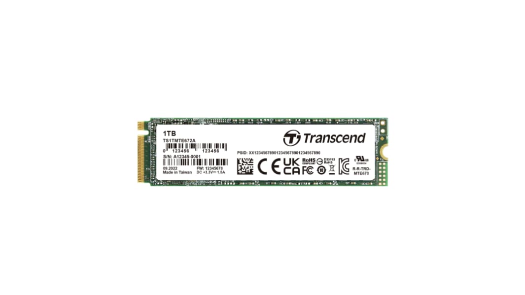 Transcend SSD (ソリッドステートドライブ) 内蔵 1 TB NVMe PCIe Gen 3 x 4