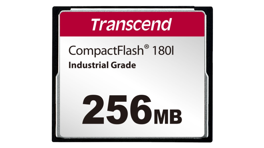 Transcend CF180I CompactFlash Industrial 256 MB SLC Compact Flash Card