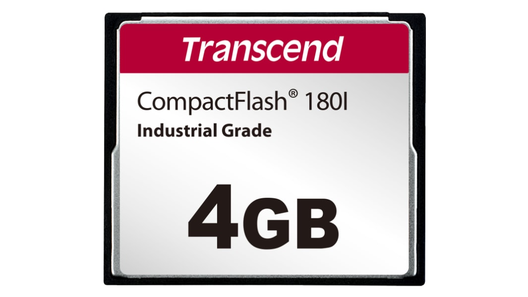 Transcend CF180I CompactFlash Industrial 4 GB SLC Compact Flash Card