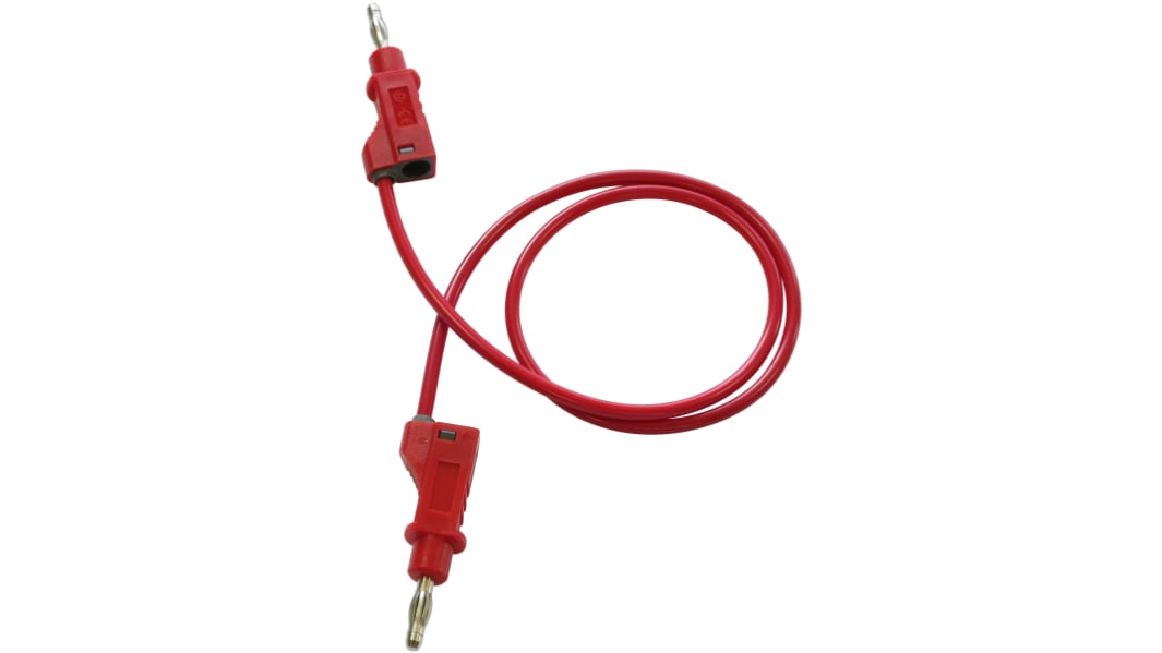 Electro PJP Messleitung Stecker, Rot 1m, 30 → 60V / 36A